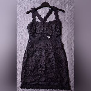 Venus Lacy LBD with Lace Cut Outs